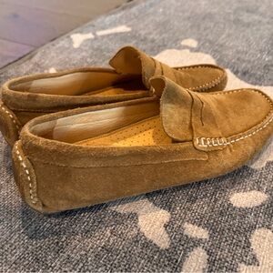 Bloomingdale's Tan Suede Loafers
